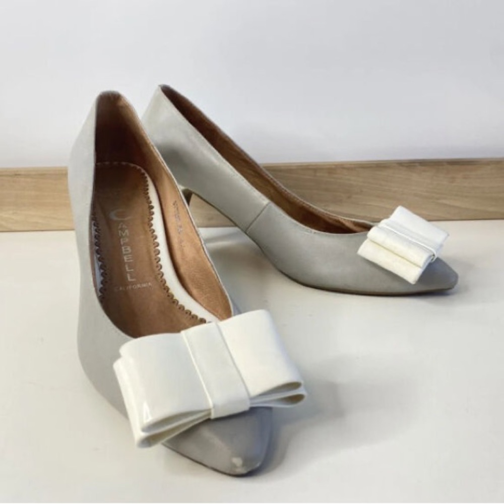 Jeffrey Campbell gray ladylike pumps - perfect for fall!